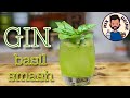 Базиликовый смэш на ДЖИНЕ / Gin Basil smash cocktail Микс Дринк / Mix Drink