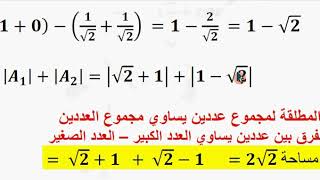 مسلم  الخزاعي التكامل 12  تكملة المساحات دوال مثلثية