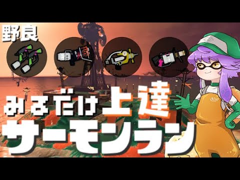 【野良】見るだけ上達サモラン!シューターズトキシラズ!カンスト285回🐋【スプラトゥーン3/サーモンランNW】