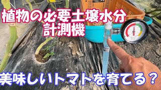 土壌の水分張力（植物が水分を吸収するのに必要な圧力を図る）を計測する器具　テンションメーターを使ってみました。