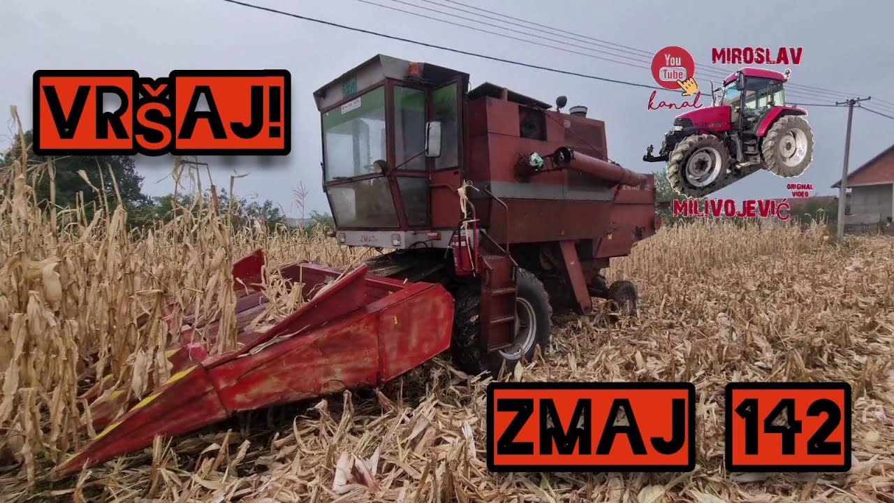 Vršaj kukuruza sa kombajnom ZMAJ 142