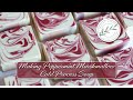 Making peppermint marshmallow cold process soap  findlay creek soap company