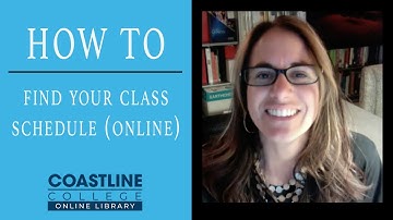 How to find your class schedule