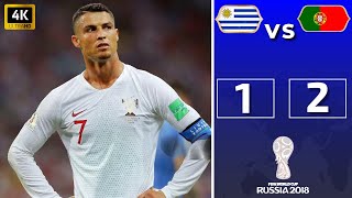 ملخص مباراة البرتغال والارغواي 1-2 | دور ال16 كاس العالم 2018 | تعليق حفيظ الدراجي | 4K