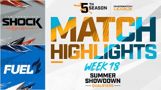 @sanfranciscoshock vs @DallasFuel | Summer Showdown Qualifiers Highlights | Week 18 Day 1