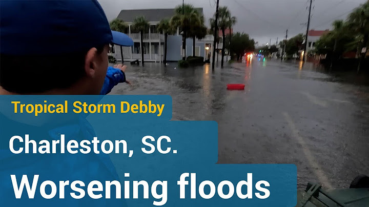 Charleston, S.C. roads turn to rivers as Tropical Storm Debby pounds the region