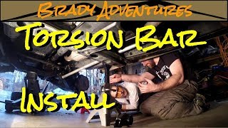 OME Torsion Bar Install  Land Cruiser 100 Series Overland Build