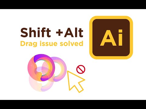Adobe Illustrator Shift Drag issue solved 2020