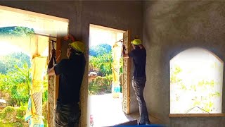 How We Dress Finish Our Clint Dream House Doors and Windows [ 4 Bedroom upstairs House Built ]