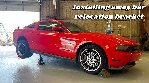 INSTALLING SWAY BAR RELOCATION BRACKET
