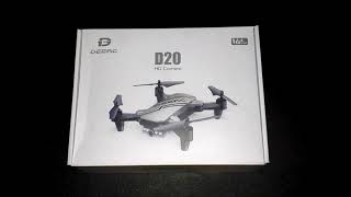 DEERC D20 DRONE UNBOXING