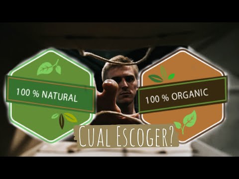 Vídeo: Diferencia Entre Natural Y Orgánico