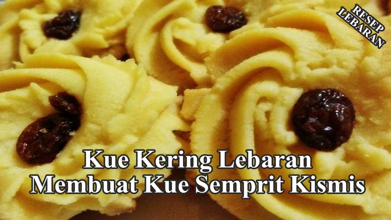 Resep dan Cara Membuat Kue Semprit Kismis - Kue Kering ...