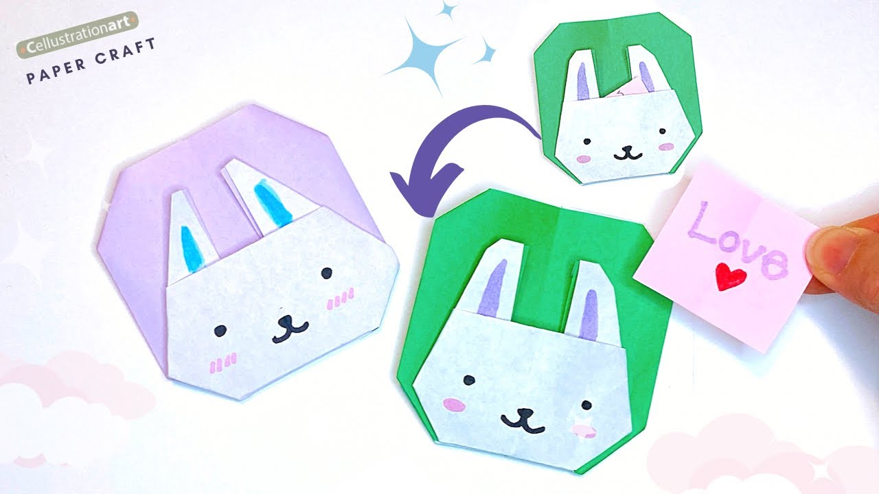 Paper Envelope Diy Rabbit Easy Bunny Paper Origami with Secret Message| DIY Paper Envelope ...