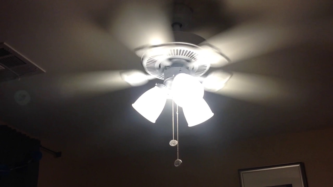 52 Hampton Bay Brookhurst Ceiling Fan Youtube