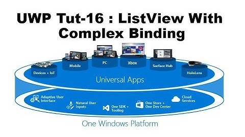 ListView Bind using Complex Data Binding in UWP Tutorial Part-16