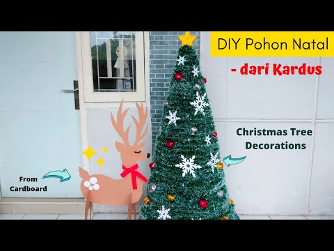 Video: Membuat pohon Natal yang indah di dinding dari perada dan karangan bunga