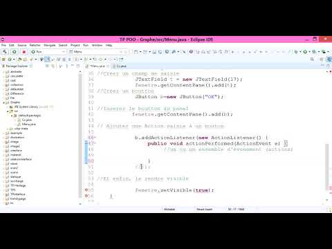 3/3 JAVA Graphical Interface: Swing Library: JButton and Associated Event: Part 3