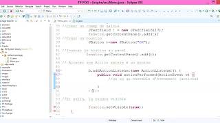 3/3 JAVA Graphical Interface: Swing Library: JButton and Associated Event: Part 3
