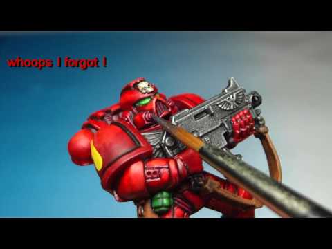 How to paint a Blood Angel Space Marine 04: Finish...