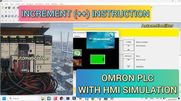 CX Programmer : ++ (Increment) Instruction Omron PLC With HMI CX Designer Simulation