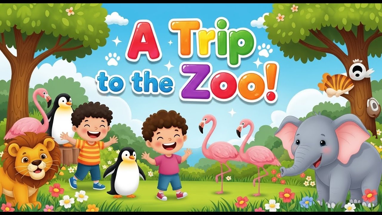 Wild Animal Field Trip Song | Learn Animals at the Zoo 3D Rhyme | Preschool Learning Adventure