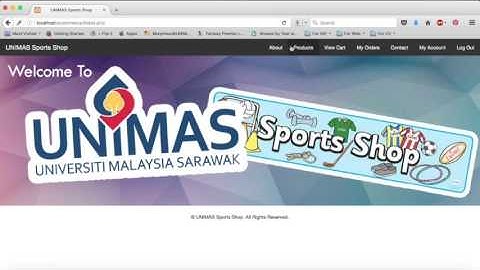 UNIMAS Sports Shop - Web-Based System Development Project