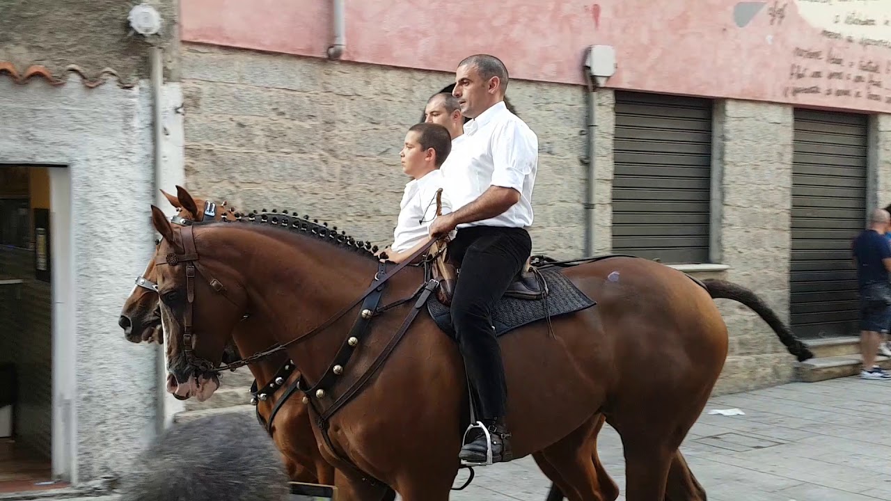 Orgosolo ferragosto 2018 sfilata cavalieri.
