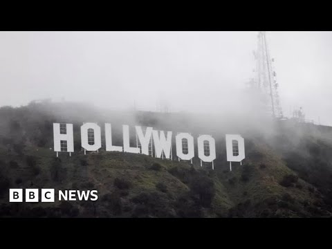 Storm hits California as rare snow dusts Hollywood – BBC News