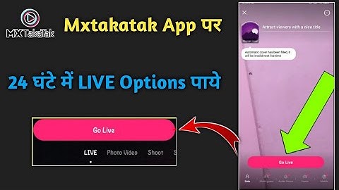 How to get live Options on Mxtakatak App |Mxtakatak app par Live kaise paye|Mxtakatak Live Earning