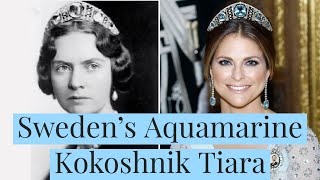 History of Sweden’s Aquamarine Kokoshnik Tiara | Princess Madeleine | Tiara Tuesday