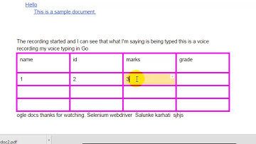 How to change the table cell background color in Google Docs