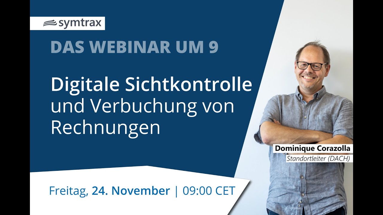 Digitale Sichtkontrolle und Verbuchung von Rechnungen