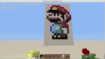 Animated Pixel Art using world edit and mesecons mods in Minetest