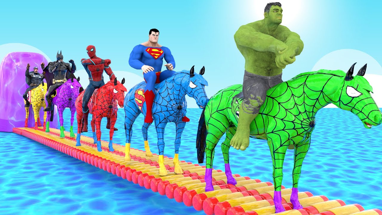 Long Slide Game with Cow Elephant Gorilla Hippopotamus Tiger 3d Animal Game Funny 3d Animals