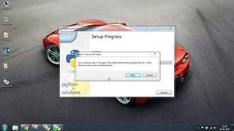How to Fix: Python Error - "Error writing to file: Verify that you have access to that directory"
