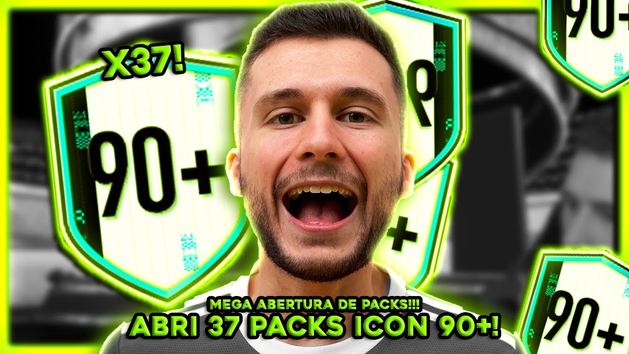 INSANO!! ABRI 37 PACKS DO ICON 90+!! MEGA ABERTURA DE PACKS!!! FIFA 23 - UT