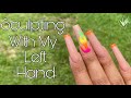 Beginner Nail Tech: Non-Dominant Hand Acrylic Application | Tips & Tricks | Nail Art Tutorial