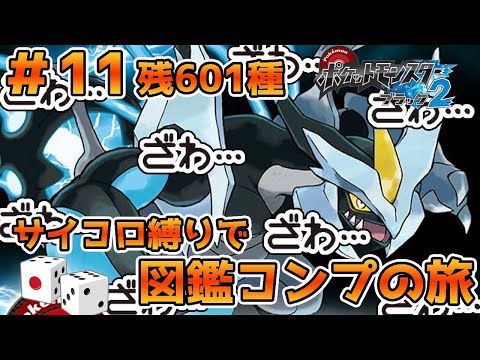 サイコロでわざを決定！サイコロ縛りでポケモン第五世代649匹図鑑コンプの旅！！第11回～このあとコラボなんですけど？アイリスをサイコロでぶっ飛ばす！！編～【残601匹】