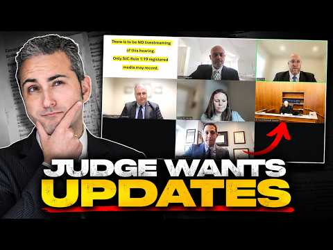 Judge Demands Update on the Depositions