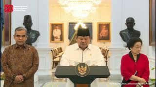 Keterangan Pers Presiden Prabowo