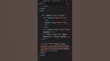 Logo with HTML, CSS & Bootstrap
