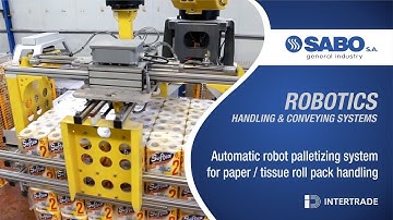 Robot Palletizing System for Paper - Tissue Industry by SABO S.A.