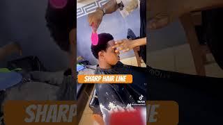 Sharp hair line #fypシ゚viral #haircut#barber#shots#