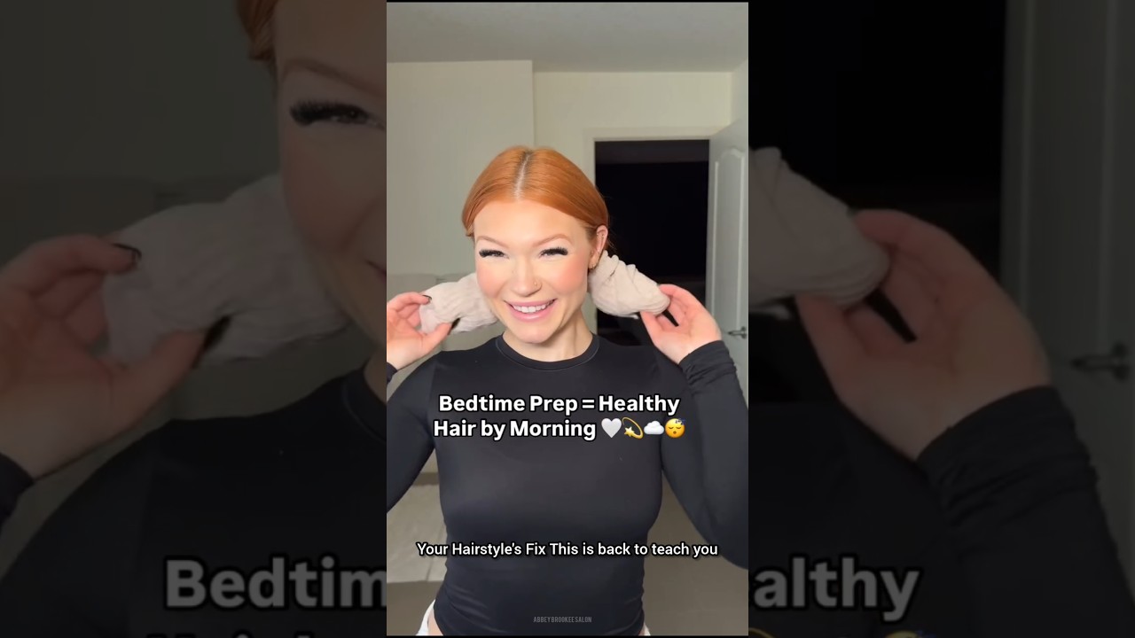 Bedtime prep = healthy hair in the morning! 🤍💫☁️😴