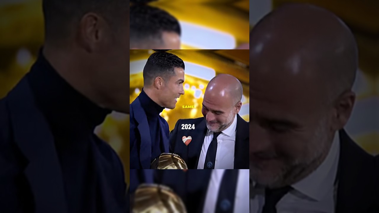 Ronaldo & Pep Guardiola 🥹❤️‍🩹 || 