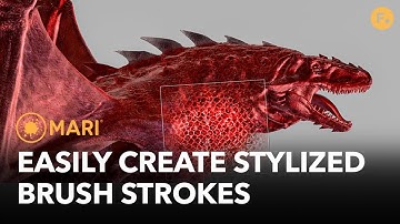 Mari 5.0 Tutorial | Creating Stylized Brush Strokes with Dynamic Color Controls and RGB Image Tips