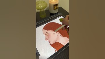 Draw with me ✨ a portrait on Procreate #illustration #tutorial #portrait #art #procreate #watercolor