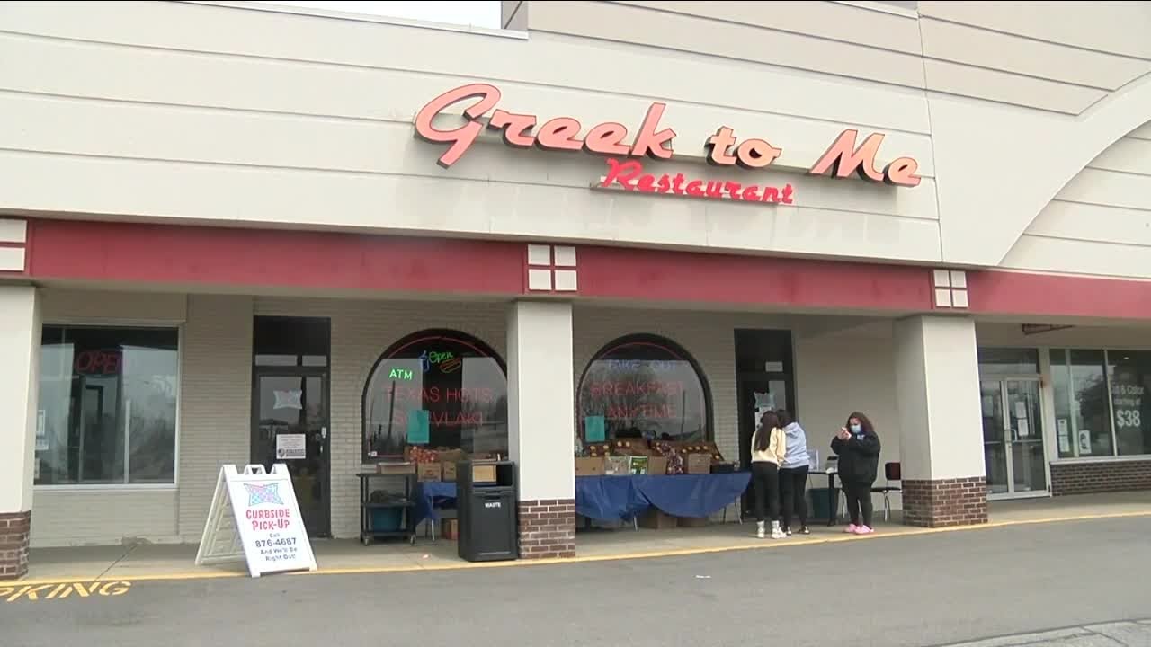 Local restaurant 'Greek to Me' opens sidewalk produce market - YouTube