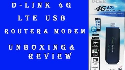 D-Link 4G LTE Wireless USB Router DWR-910 Unboxing & Review